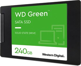 Western Digital 240 GB 2.5″ SATA SSD, Green